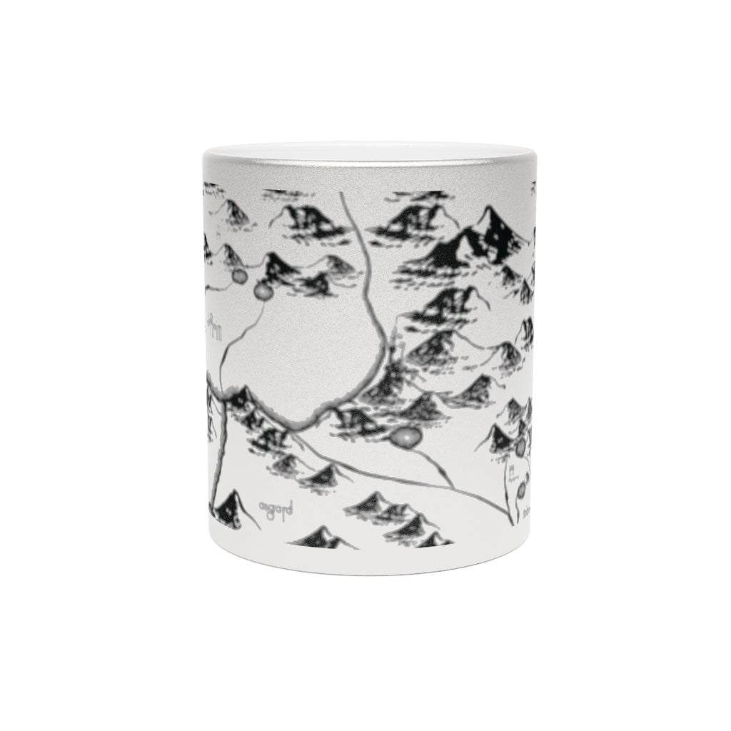 Realm Map Metallic Mug (Silver or Gold)