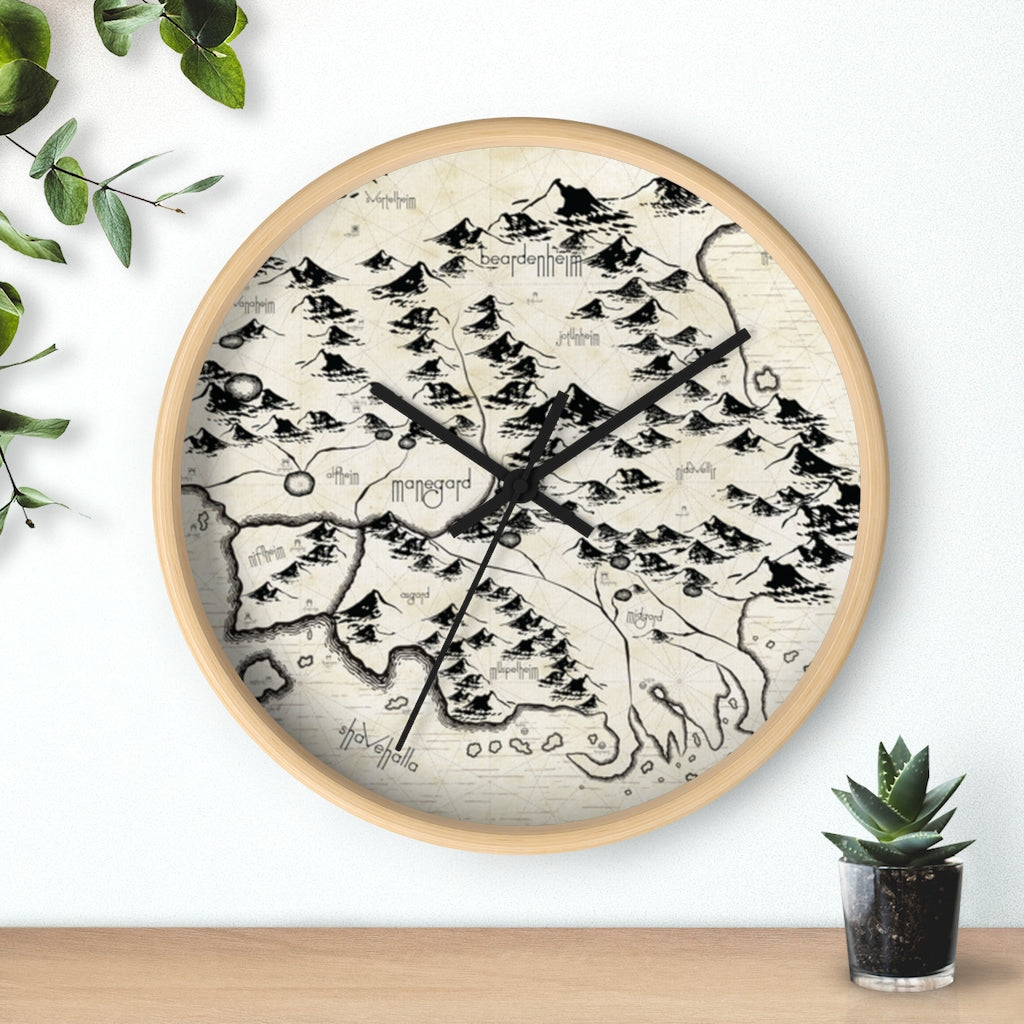 Realm Map Wall Clock
