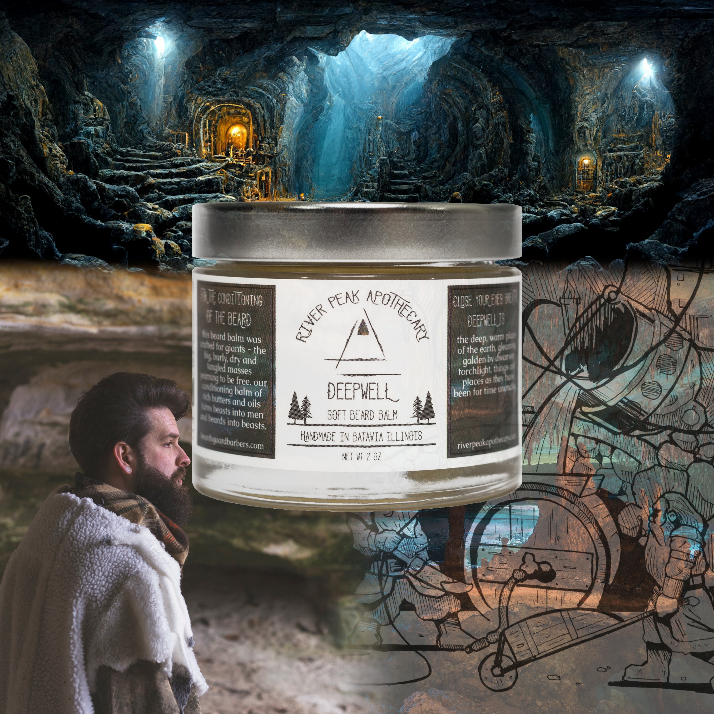 Deepwell Beard Balm • No Scent Added