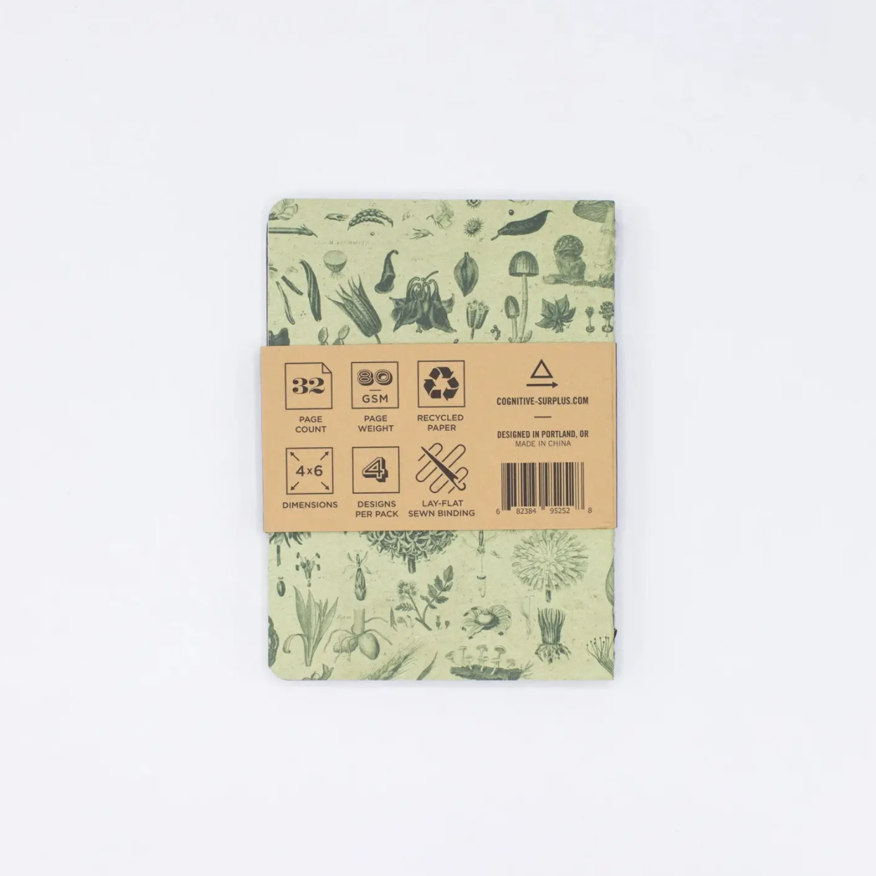 Pocket Notebook 4-Pack • Plants + Fungi