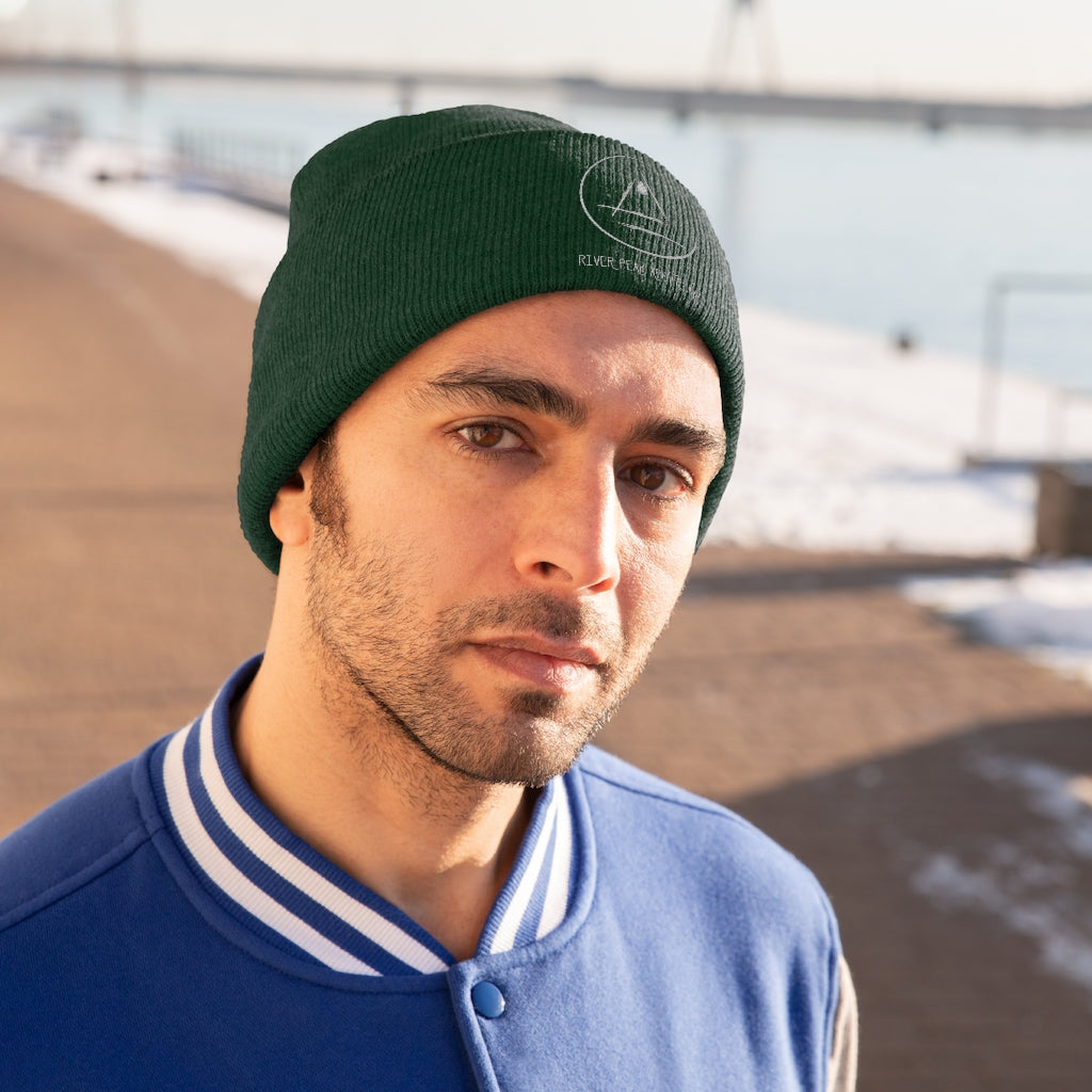 River Peak Logo Knit Beanie