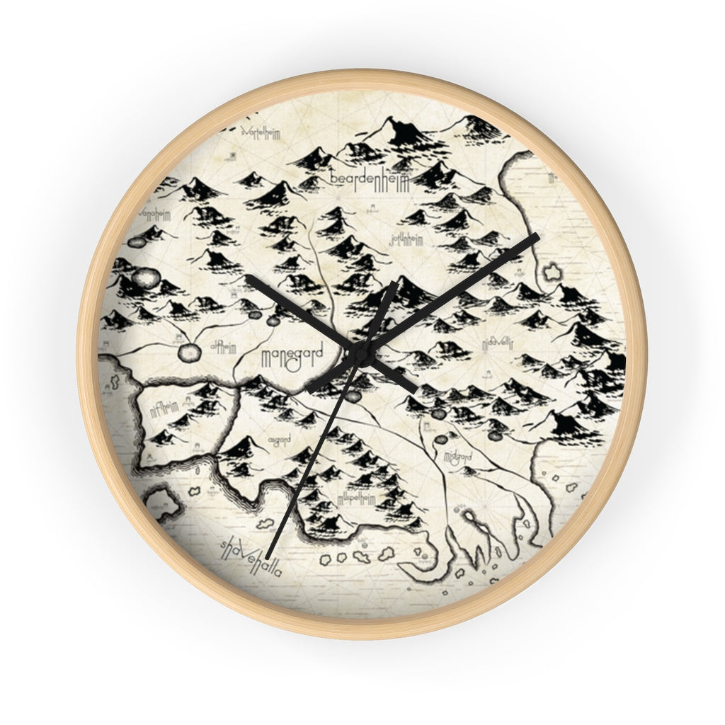 Realm Map Wall Clock