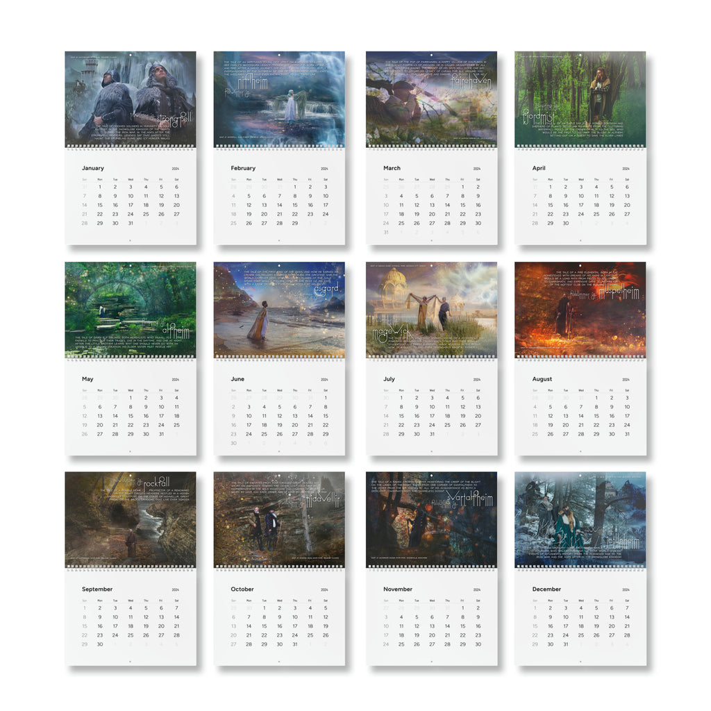 Beardsgaard Fantasy Wall Calendar (2024)