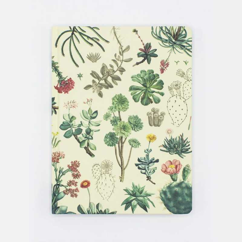 50% Off • Hardcover Notebook Dot Grid • Succulents