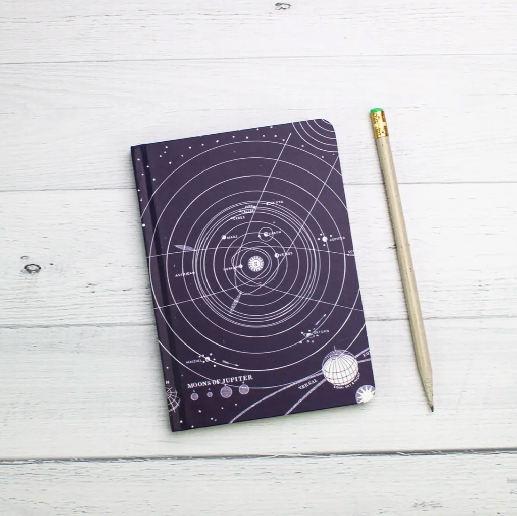 50% Off • Mini Hardcover Notebook Dot Grid • Solar System