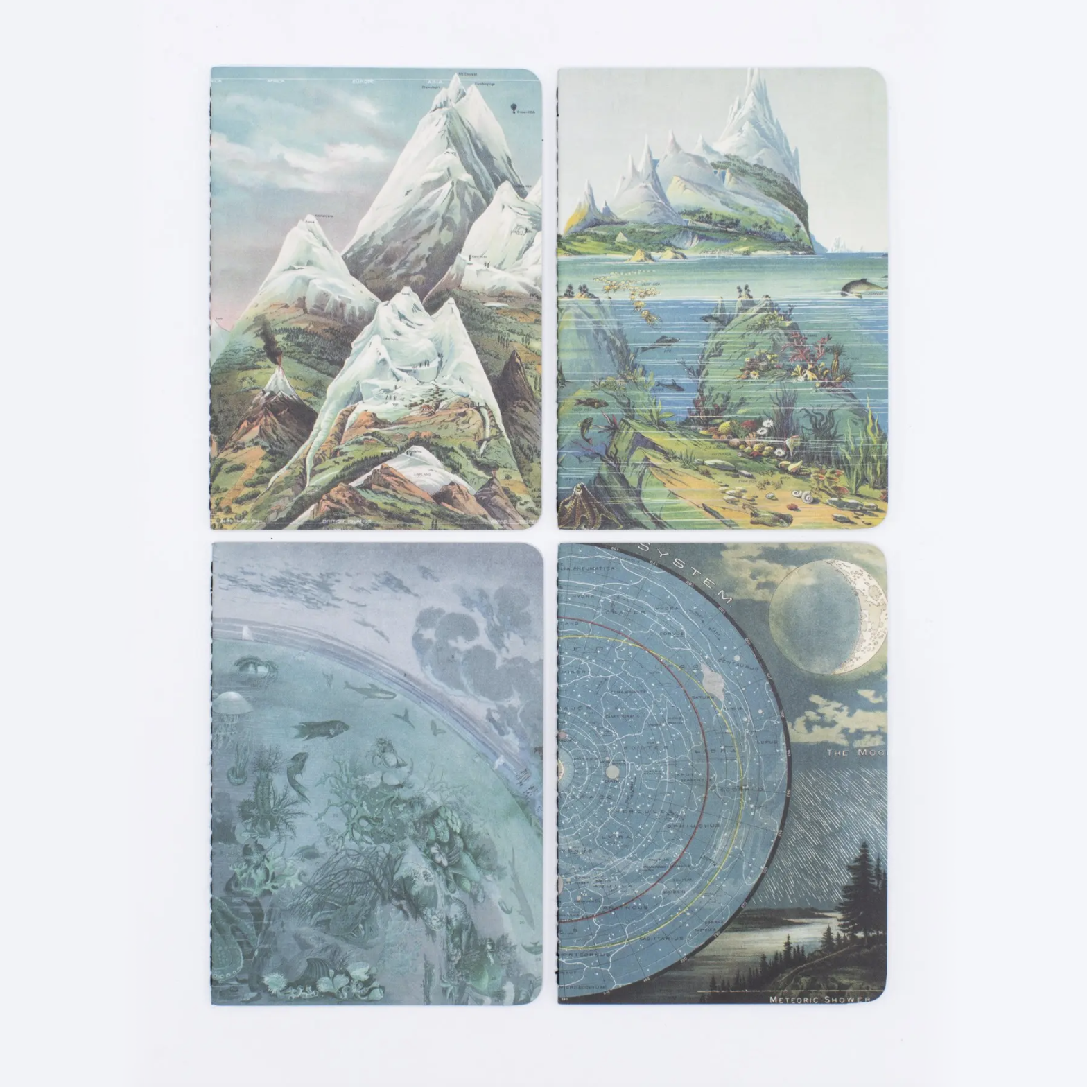 50% Off • Pocket Notebook 4-Pack • Planet Earth