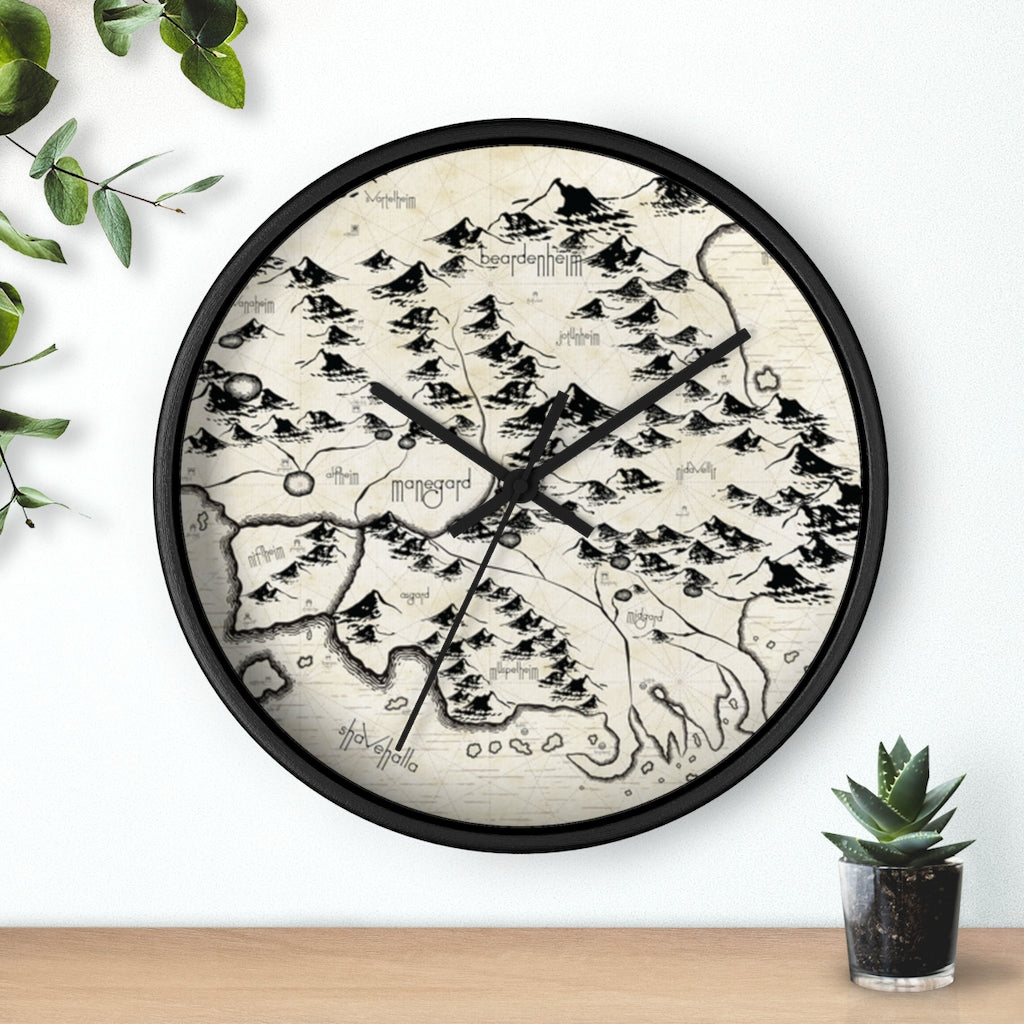 Realm Map Wall Clock
